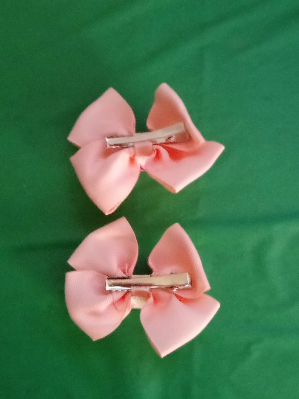 Kids Pink Floral Double-Layer Hair Bows ( Home )